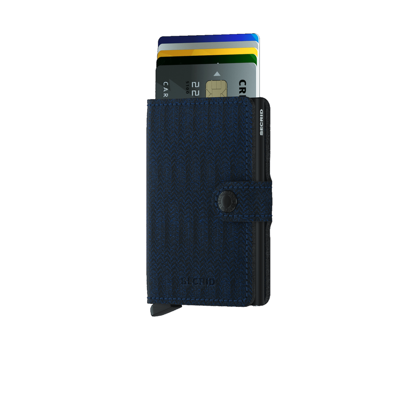 Secrid Miniwallet Dash Navy Housing of Aluminium / construction of stainless steel and POM Total RFID Protection for your Credit Cards Cool Flip up Patented Mechanism