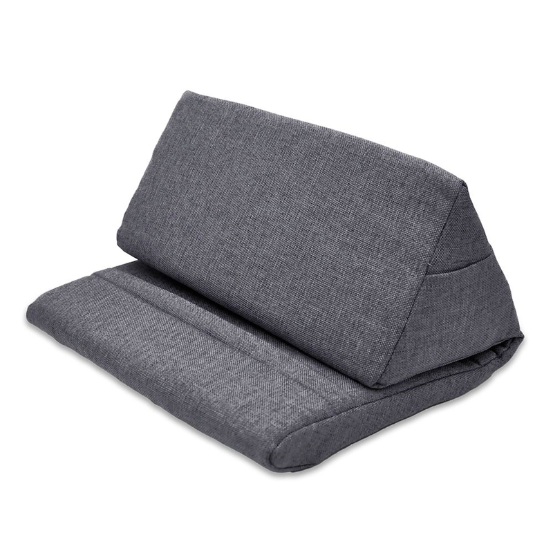 Tablet Cushion A mini cushion that works as a tablet holder Works on most surfaces Perfect for portrait or landscape orientation Supports iPads, tablets, e-readers… even books and cameras