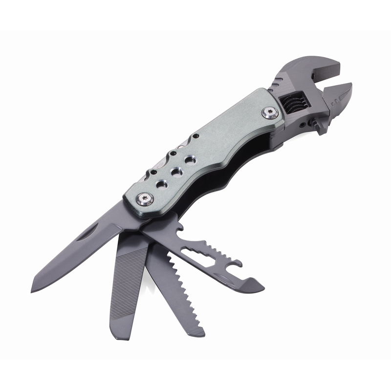 An every day carry for all you work, this Troika Wrench Multi-Tool is a must in everyone's pocket. Packed with 12 functions and a locking function, this is the tool for every job and a great german designed work companion.