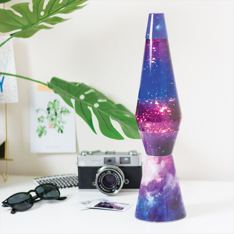 Galaxy Bullet Lava Lamp Retro glitter lava lamp Galaxy effect base Soothing and therapeutic lamp Great for kids room