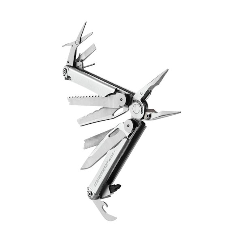 Leatherman Wave®+ Every Day Carry Multi-tool Outdoor multi-tool One-hand operable and all locking features Magnetic opening and closing Lanyard ring