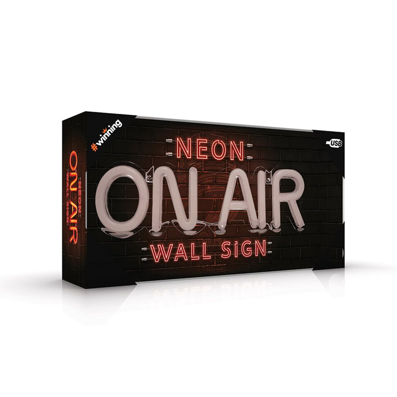 Neon On Air Wall Light It's a studio style light for your wall The sign reads ‘ON AIR’ in red