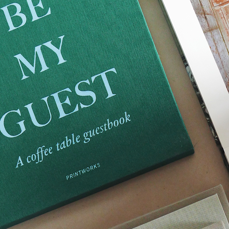 Printworks Guest Book (Green/Blue) Must have coffee table book Perfect gift for interior designer Collect memories book