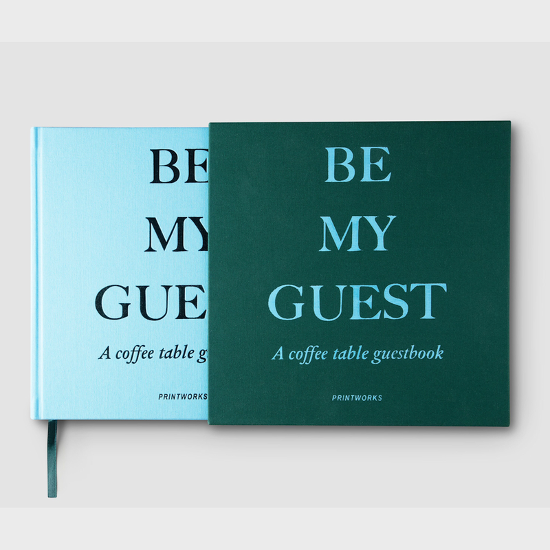 Printworks Guest Book (Green/Blue) Must have coffee table book Perfect gift for interior designer Collect memories book