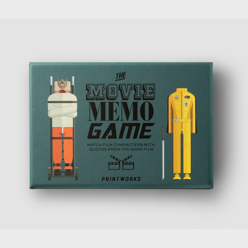 Memo Game - Movie  Test your friends and family Perfect after dinner game Match movie character to the movie quotes
