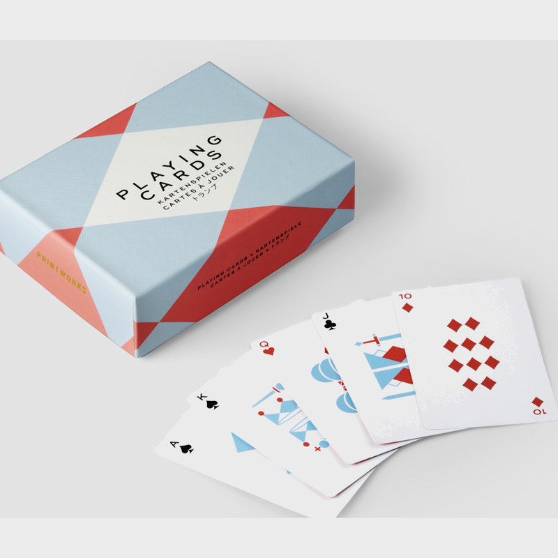 Printworks Play Double Playing Cards Play and display, great design for every living room
