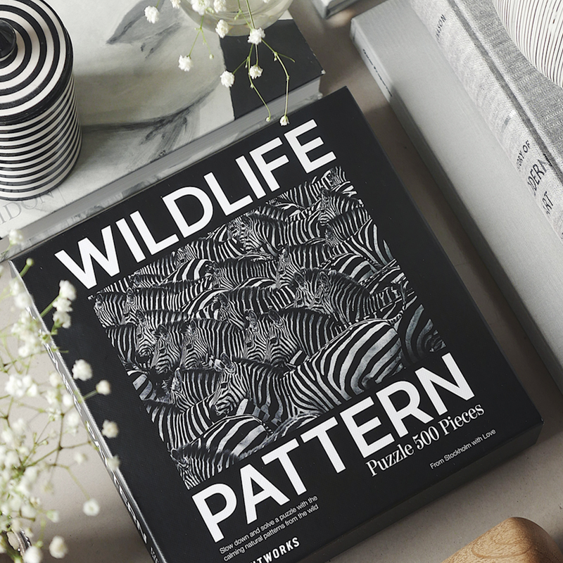 uzzle - Wildlife Pattern, Zebra (500 pieces) Great puzzle for adults or older kids Artistic puzzle for play and display in your living room