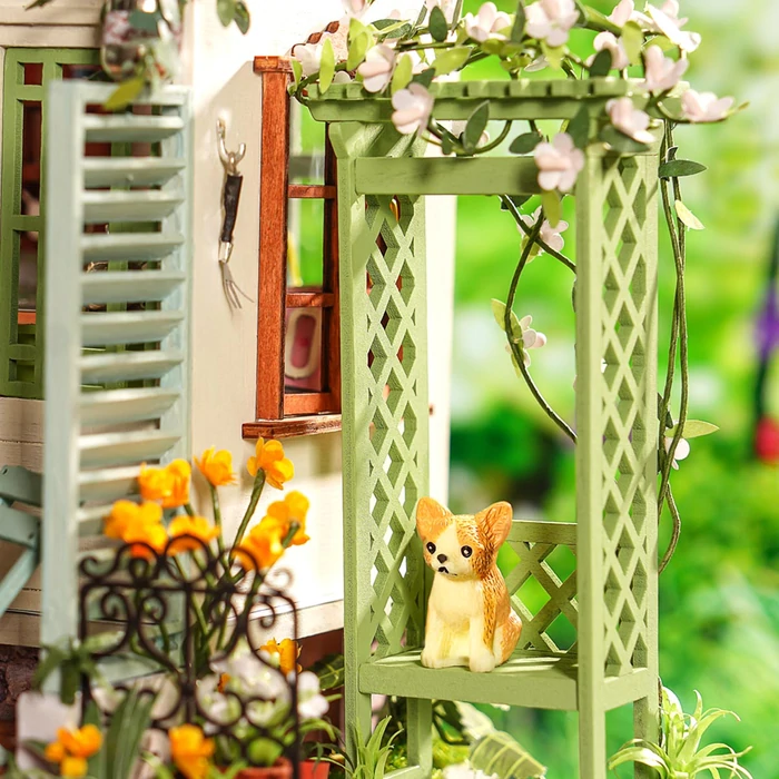 Robotime Flowery Sweets & Teas 3D wooden puzzle Miniature coffee shop