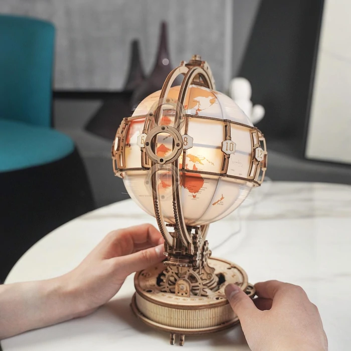Robotime Luminous Globe 3D wooden puzzle DIY art and craft