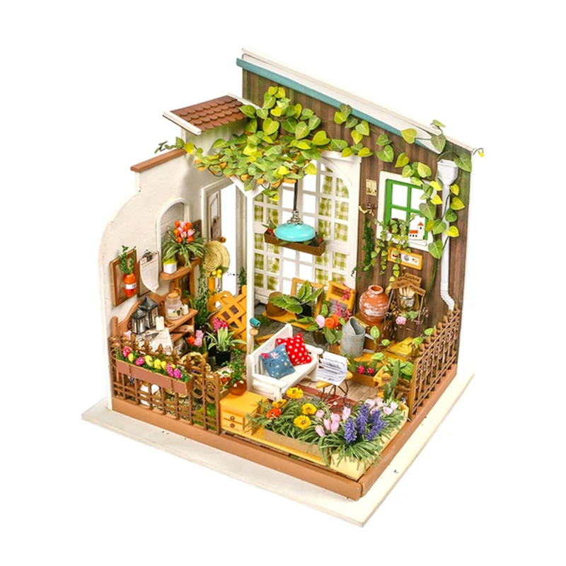 Robotime Miller's Garden Miniature DIY house puzzle Crafting: You may paint, assemble, stitch, architect and re-decorate the house