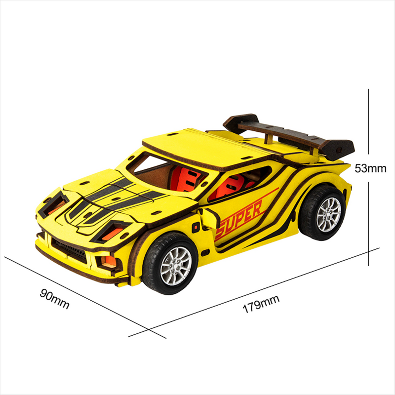 Robotime Sports Car Robud companion Amazing gift for kids Self-assembly inertia power vehicle