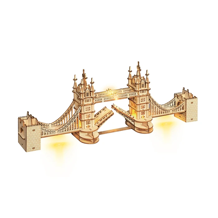Robotime Tower Bridge 3D wooden puzzle Miniature famous architectural building