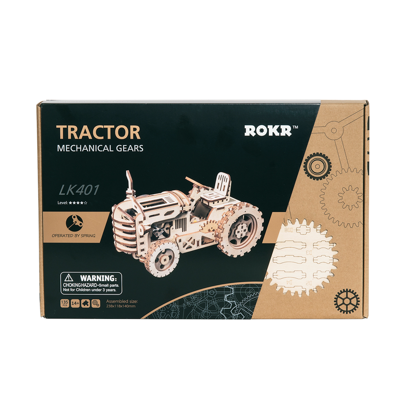 Robotime Tractor Scale Model tractor 3D wooden puzzle Self Assemble 