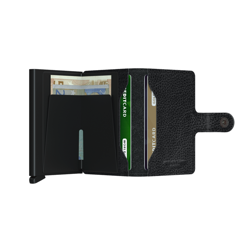 Secrid Miniwallet Veg Housing of Aluminium / construction of stainless steel and POM Total RFID Protection for your Credit Cards Cool Flip up Patented Mechanism So Easy To use