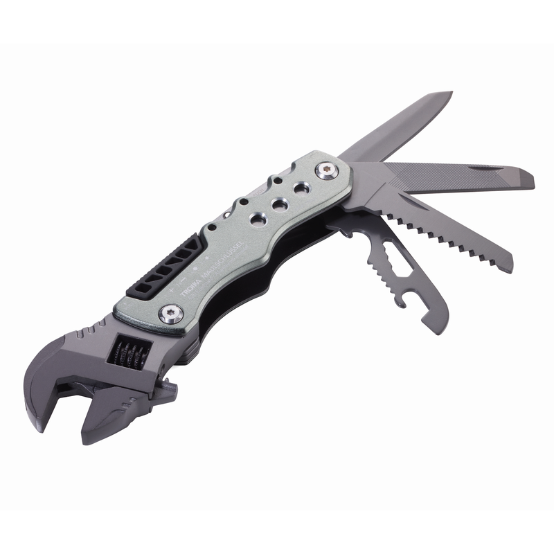 An every day carry for all you work, this Troika Wrench Multi-Tool is a must in everyone's pocket. Packed with 12 functions and a locking function, this is the tool for every job and a great german designed work companion.