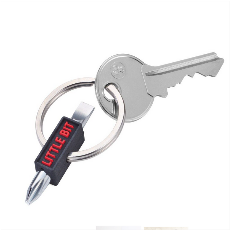 Troika Little Bit Keyring Every day carry item Multi-tool keyring Great gift for everyone Keyring with double bit