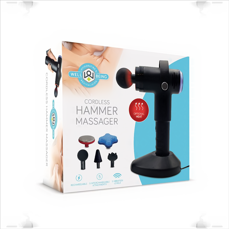 Percussion Gun Massager - B Cool 2- Being used by me to relief stress and pain in the neck and all over the body. Great for certain sport injuries. Always read the instructions.