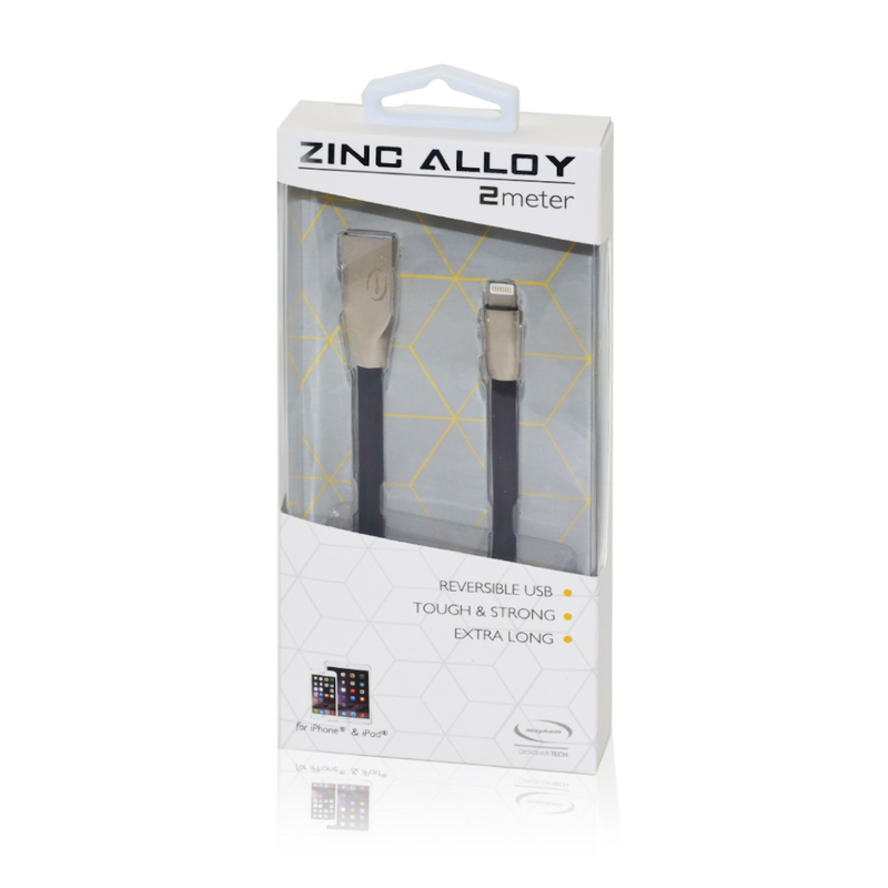 If you are looking for an extra strong cable with still an amazing durable design for all your Apple device but at a quarter of the price, the Zinc Alloy Cable is the must have to charge and sync your devices.